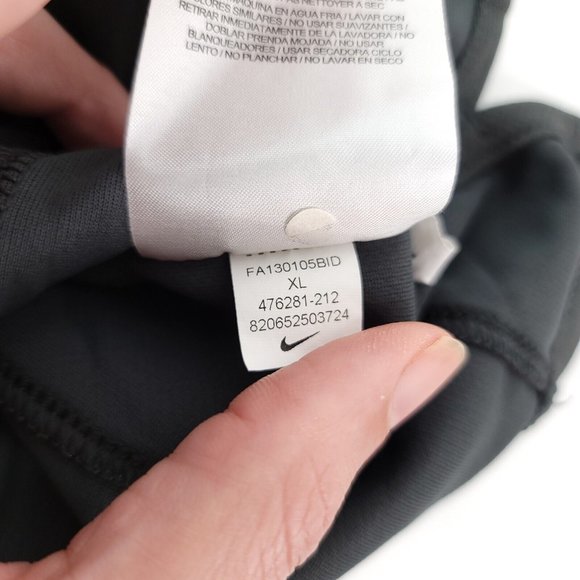 Nike Performance Polo Men's XL Gray White 476281-212 Golf Athletic R Embroidered - Picture 7 of 9